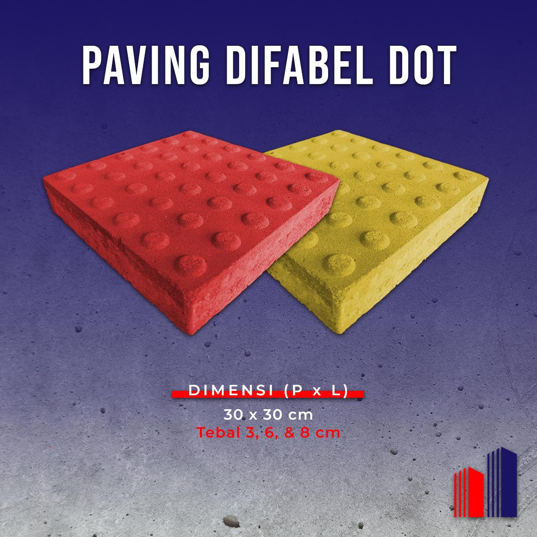 Paving Block Difabel Motif Titik (Dot Type)